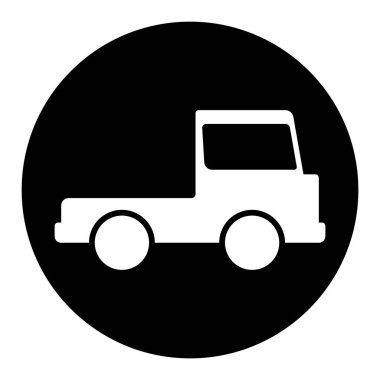 kamyon simgesi vektör şablonu illüstrasyon logo tasarımı