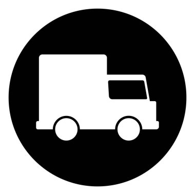 kamyon simgesi vektör şablonu illüstrasyon logo tasarımı