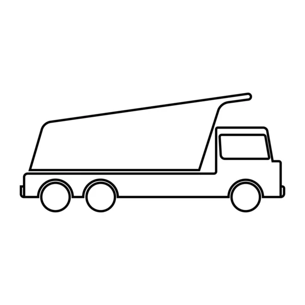 トラックアイコンベクトルイラストロゴデザイン — ストックベクタ