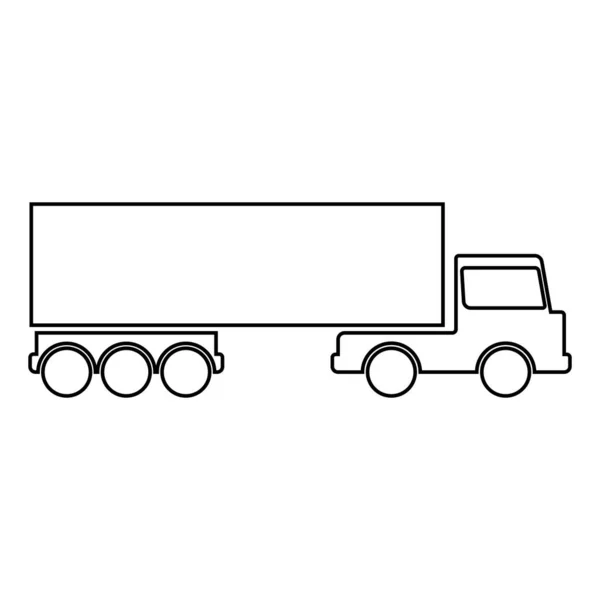 Truck Pictogram Vector Template Illustratie Logo Ontwerp — Stockvector