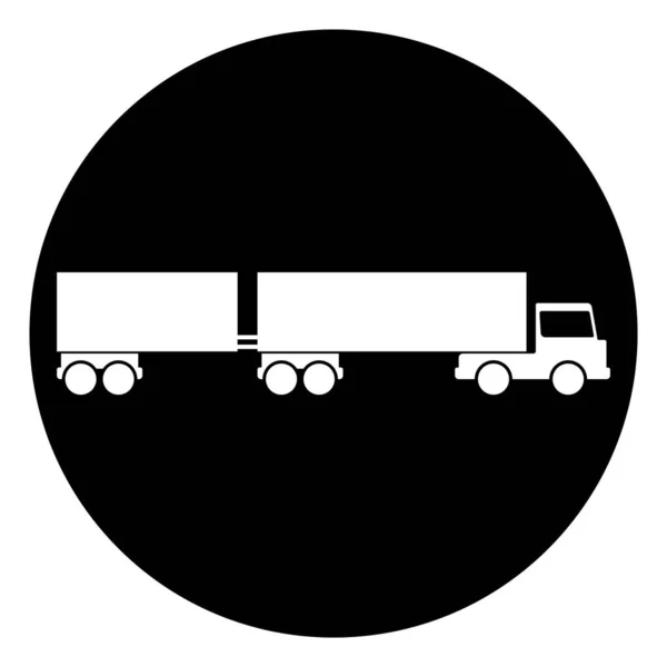 Caminhão Ícone Vetor Modelo Ilustração Logotipo Design — Vetor de Stock