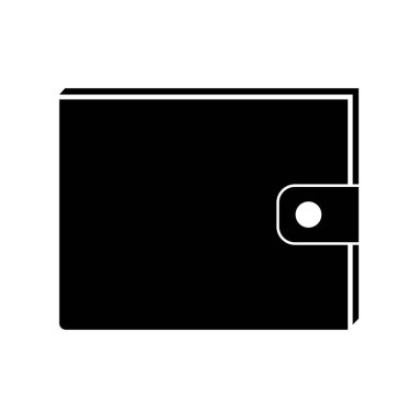 Cüzdan simgesi vektör şablonu çizim logosu tasarımı