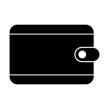 Cüzdan simgesi vektör şablonu çizim logosu tasarımı