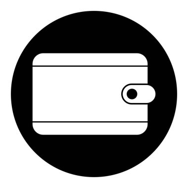 Cüzdan simgesi vektör şablonu çizim logosu tasarımı