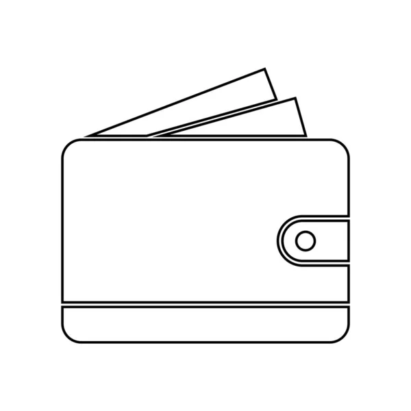 Wallet Icon Vector Template Illustration Logo Design — Stock Vector