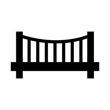 Köprü simgesi vektör şablonu çizim logosu tasarımı