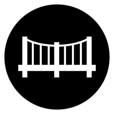 Köprü simgesi vektör şablonu çizim logosu tasarımı