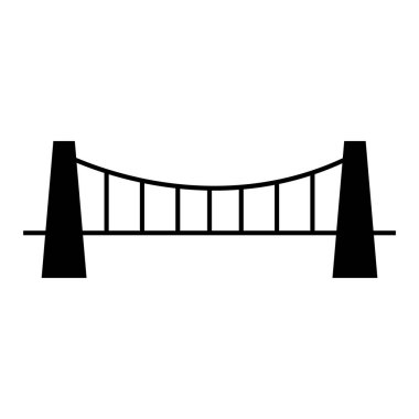Köprü simgesi vektör şablonu çizim logosu tasarımı