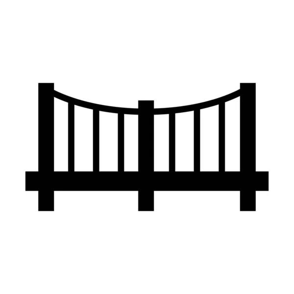 Ponte Icona Vettoriale Modello Illustrazione Logo Design — Vettoriale Stock