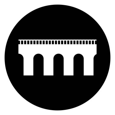 Köprü simgesi vektör şablonu çizim logosu tasarımı