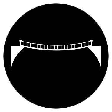 Köprü simgesi vektör şablonu çizim logosu tasarımı