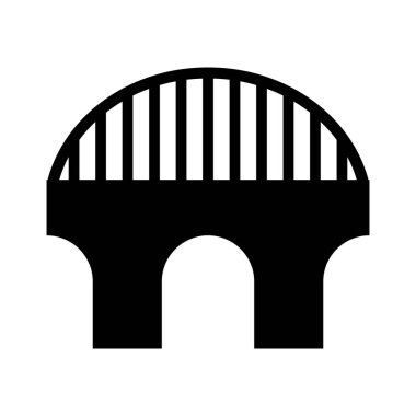 Köprü simgesi vektör şablonu çizim logosu tasarımı