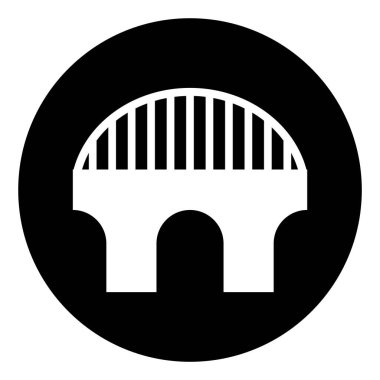 Köprü simgesi vektör şablonu çizim logosu tasarımı