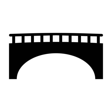 Köprü simgesi vektör şablonu çizim logosu tasarımı