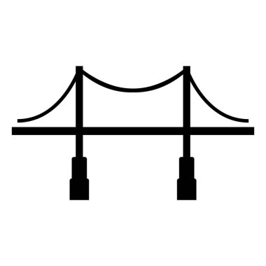 Köprü simgesi vektör şablonu çizim logosu tasarımı