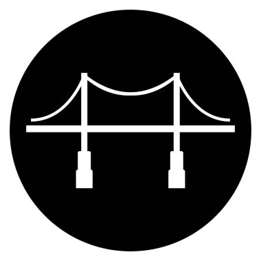 Köprü simgesi vektör şablonu çizim logosu tasarımı