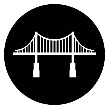 Köprü simgesi vektör şablonu çizim logosu tasarımı