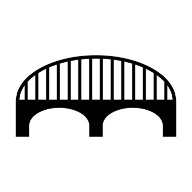 Köprü simgesi vektör şablonu çizim logosu tasarımı