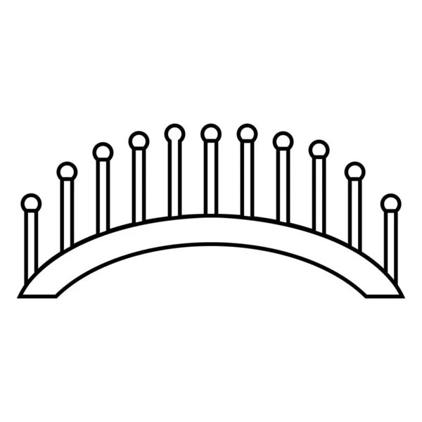 Icono Puente Vector Plantilla Ilustración Logo Diseño — Archivo Imágenes Vectoriales
