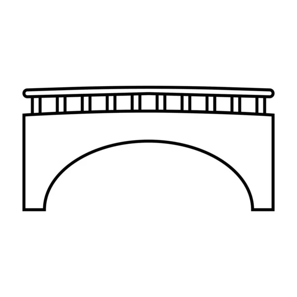 Modèle Vectoriel Icône Pont Illustration Logo Design — Image vectorielle
