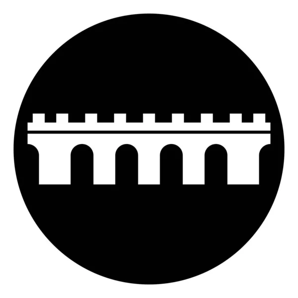 Ponte Ícone Vetor Modelo Ilustração Logotipo Design —  Vetores de Stock
