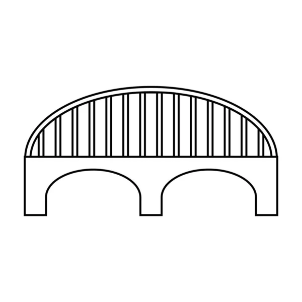 Дизайн Логотипа Векторного Шаблона Моста — стоковый вектор