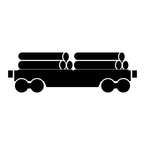 Vonat Ikon Vonat Kocsi Vektor Sablon Illusztráció Logó Tervezés — Stock Vector