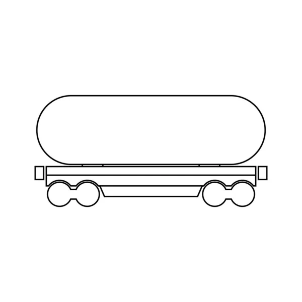 Ícone Trem Trem Modelo Vetor Transporte Ilustração Logotipo Design — Vetor de Stock