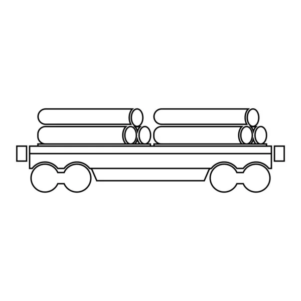 電車のアイコン電車の馬車のベクトルイラストロゴデザイン — ストックベクタ