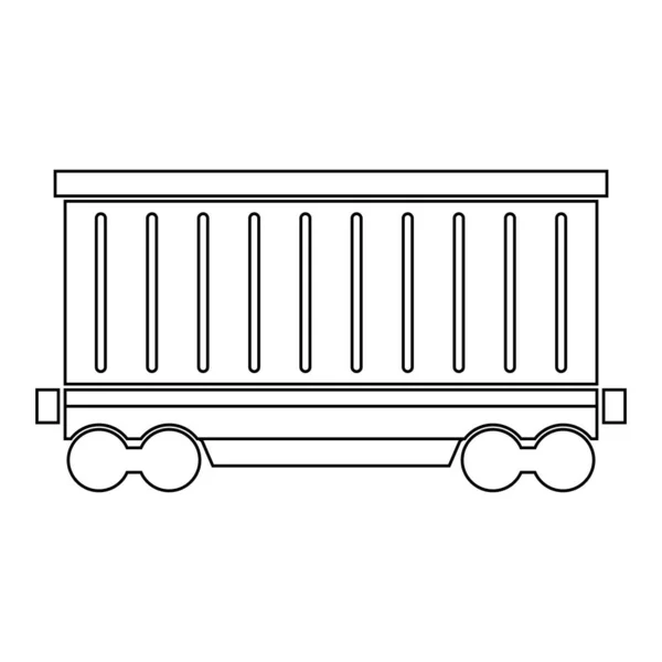 Icône Train Modèle Vectoriel Chariot Train Illustration Logo Design — Image vectorielle
