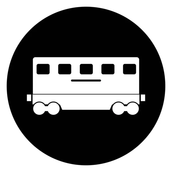 Иконка Поезда Вектор Вагона Шаблон Иллюстрации Дизайн Логотипа — стоковый вектор
