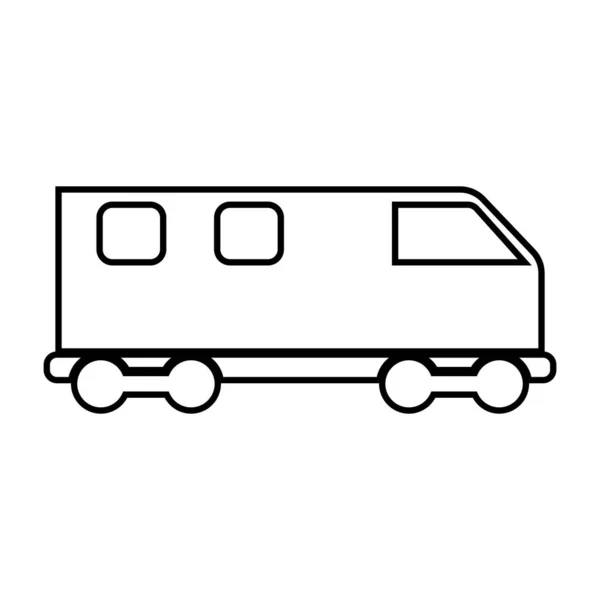 Εικονίδιο Αμαξοστοιχίας Εικονογράφηση Λογότυπου Φορέα Μεταφοράς Αμαξοστοιχίας — Διανυσματικό Αρχείο