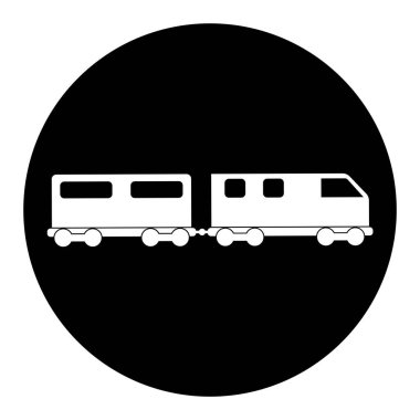 tren simgesi, tren taşıma vektör şablonu illüstrasyon logo tasarımı