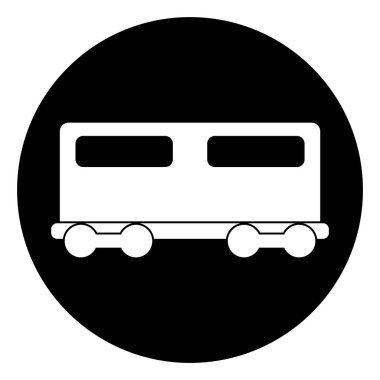 tren simgesi, tren taşıma vektör şablonu illüstrasyon logo tasarımı