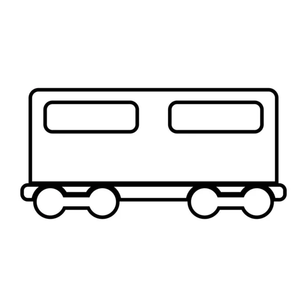 Train Icon Train Carriage Vector Template Illustration Logo Design — Stock Vector