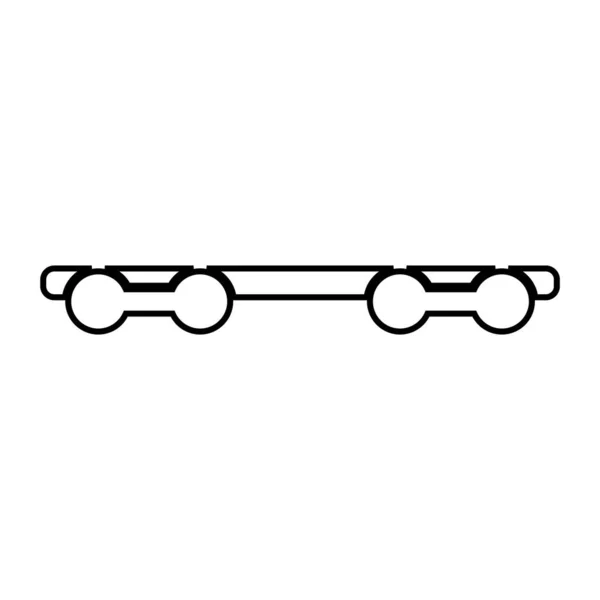 電車のアイコン電車の馬車のベクトルイラストロゴデザイン — ストックベクタ