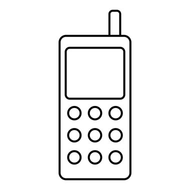 telefon simgesi vektör şablonu illüstrasyon logo tasarımı