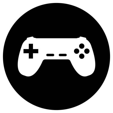 joystick simgesi vektör şablonu illüstrasyon logo tasarımı