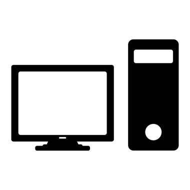 pc simge vektör şablonu çizim logosu tasarımı