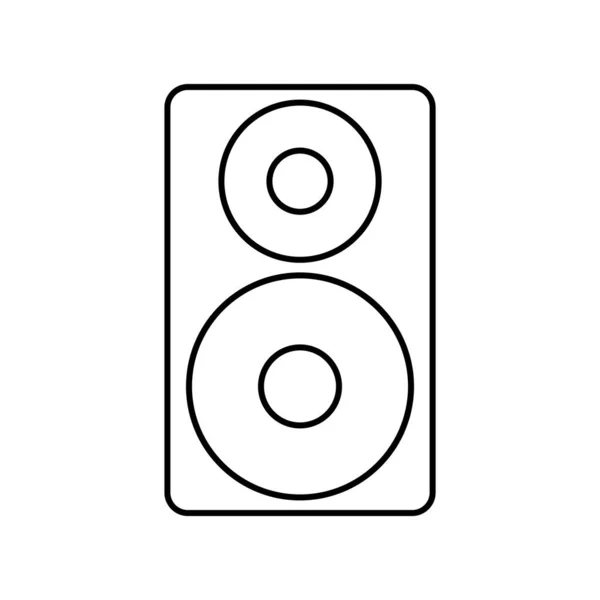 Στερεοφωνικό Εικονίδιο Διανυσματικό Πρότυπο Εικονογράφηση Λογότυπο — Διανυσματικό Αρχείο