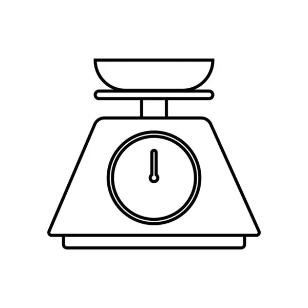 Waga Wektor Szablon Ilustracja Projekt Logo — Wektor stockowy
