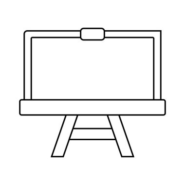 karatahta simgesi vektör şablonu logo tasarımı