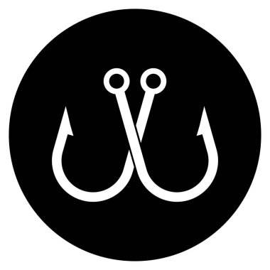 kanca simgesi vektör şablonu çizim logosu tasarımı