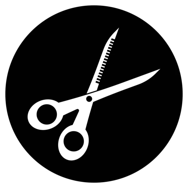 Schere Symbol Vektor Vorlage Illustration Logo Design — Stockvektor