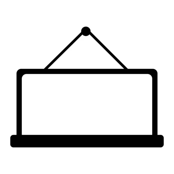 Karatahta Simgesi Vektör Şablonu Logo Tasarımı — Stok Vektör
