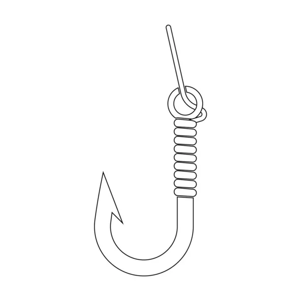 Crochet Icône Vectoriel Modèle Illustration Logo Design — Image vectorielle