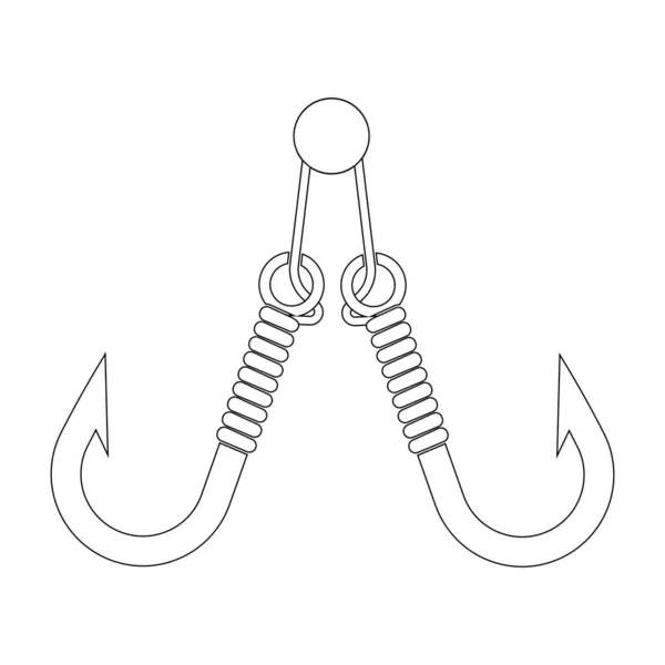 Crochet Icône Vectoriel Modèle Illustration Logo Design — Image vectorielle