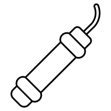 dinamit simgesi vektör şablonu logo tasarımı