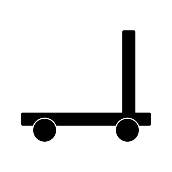 Trolley Ícone Vetor Modelo Ilustração Logotipo Design —  Vetores de Stock