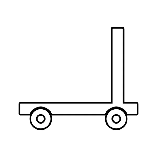Modèle Vectoriel Icône Chariot Illustration Logo Design — Image vectorielle